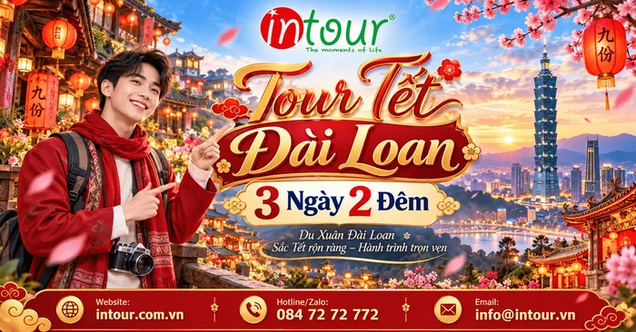 Du Lịch Tết 2027: Tour Đài Loan 3 Ngày 2 Đêm
