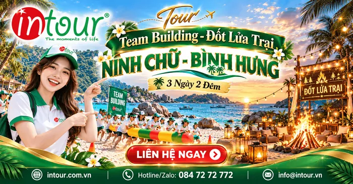 Tour Team Building - Đốt Lửa Trại Ninh Chữ Bình Hưng 3 Ngày 2 Đêm