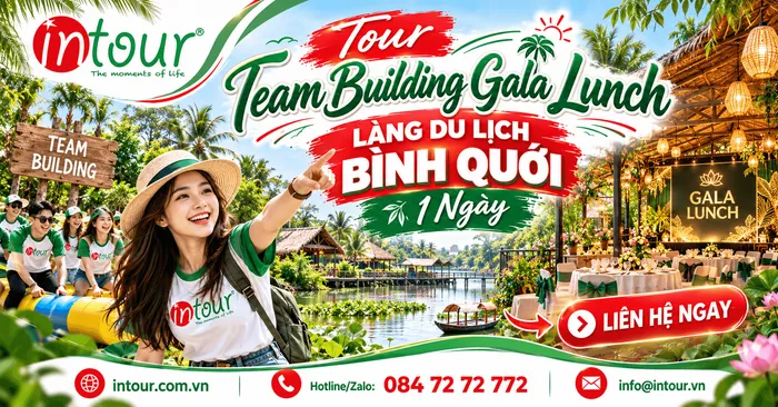 Tour Team Building Gala Lunch Làng Du Lịch Bình Quới 1 Ngày