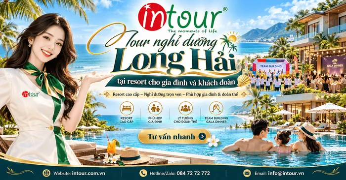 Tour nghỉ dưỡng Long Hải tại resort cho gia đình và khách đoàn