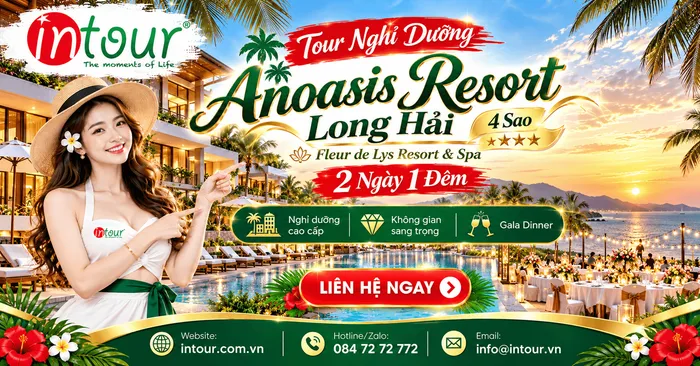 Tour Nghỉ Dưỡng Anoasis Resort 4 Sao Long Hải 2 Ngày 1 Đêm – Fleur de Lys Resort & Spa